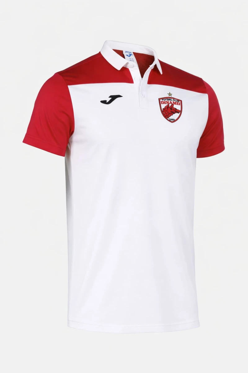 Tricou polo CU MANECA SCURTA HOBBY II ALB ROSU